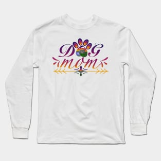 Dog Mom Sunset Long Sleeve T-Shirt